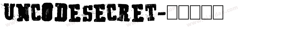 UncodeSecret字体转换