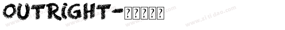 OUTRIGHT字体转换