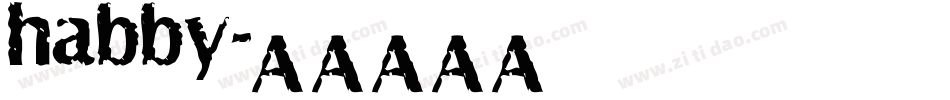 habby字体转换