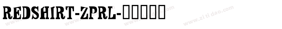 RedShirt-Zprl字体转换