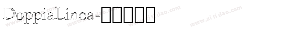 DoppiaLinea字体转换