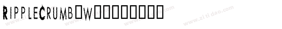 RippleCrumb-w98字体转换