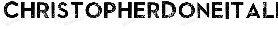 ChristopherDoneItalic-dWAV字体转换