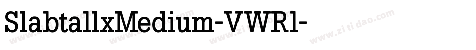 SlabtallxMedium-VWRl字体转换