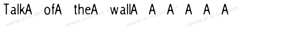 Talk-of-the-wall字体转换