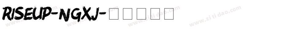RiseUp-ngxJ字体转换