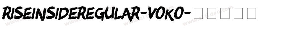RiseinsideRegular-vOKO字体转换