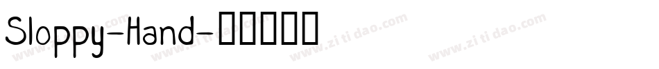 Sloppy-Hand字体转换