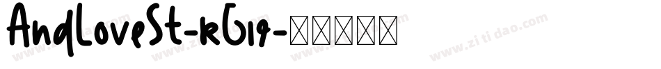 AndLoveSt-rG19字体转换