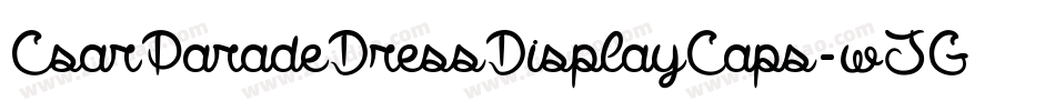 CsarParadeDressDisplayCaps-wJG9字体转换