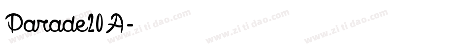 Parade20A字体转换