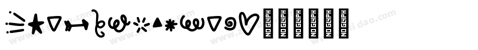 EroticSymbols字体转换