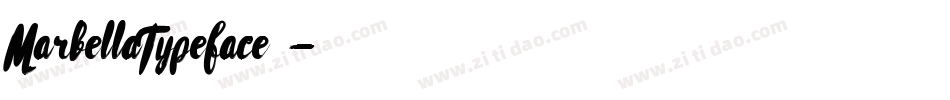 MarbellaTypeface支字体转换