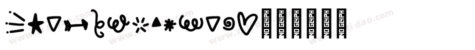 EroticSymbols字体转换