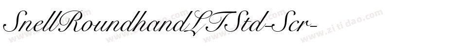 SnellRoundhandLTStd-Scr字体转换