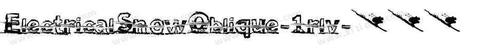 ElectricalSnowOblique-1rlv字体转换