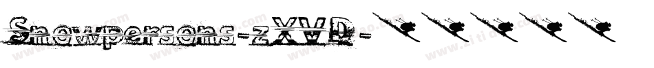 Snowpersons-zXVD字体转换