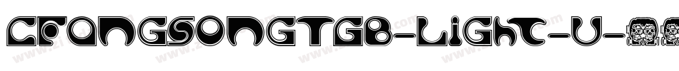 CFangSongTGB-Light-U字体转换