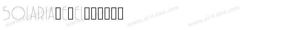 Solaria-e8el字体转换