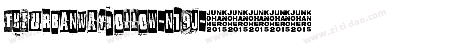 TheUrbanWayHollow-n19J字体转换
