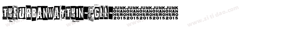 TheUrbanWayThin-Rgll字体转换