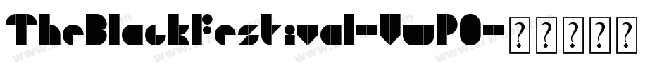 TheBlackFestival-VwP0字体转换