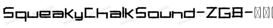 SqueakyChalkSound-ZG8字体转换