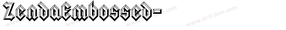 ZendaEmbossed字体转换
