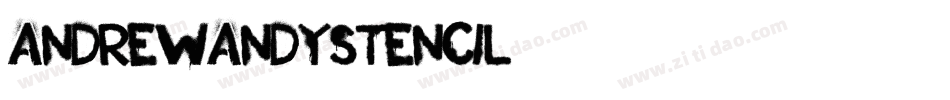 AndrewAndyStencil字体转换