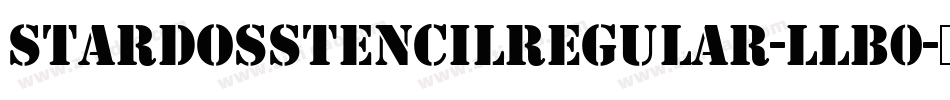 StardosStencilRegular-lLB0字体转换