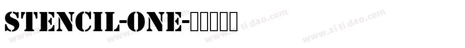 Stencil-One字体转换