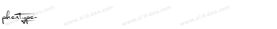 phentype字体转换