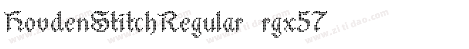 HovdenStitchRegular-rgx57字体转换