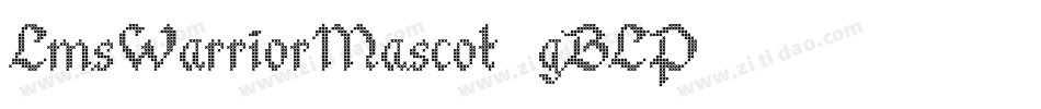 LmsWarriorMascot-gBLP字体转换