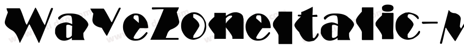 WaveZoneItalic-MVpdx字体转换