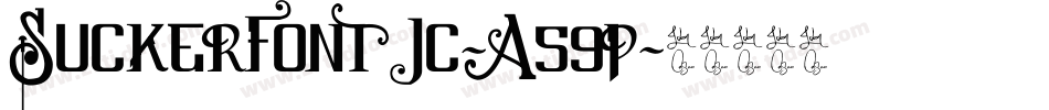 SuckerFontJc-A59p字体转换