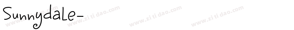 Sunnydale字体转换