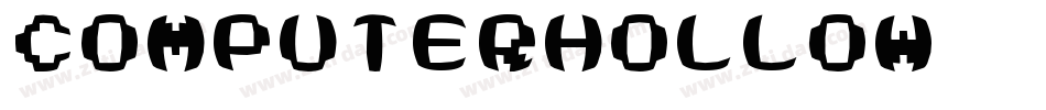 ComputerHollow字体转换