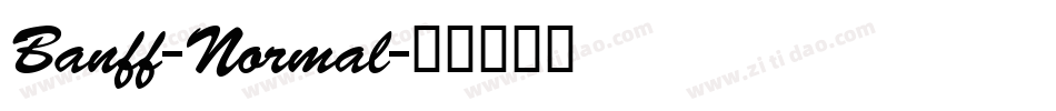 Banff-Normal字体转换