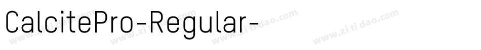 CalcitePro-Regular字体转换