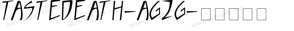 TasteDeath-aG2g字体转换