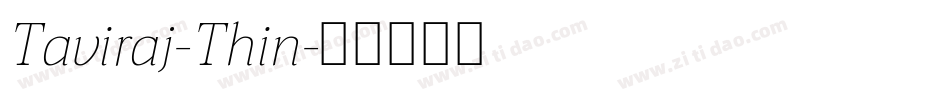Taviraj-Thin字体转换
