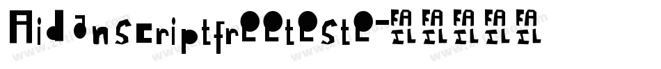 Aidanscriptfreeteste字体转换