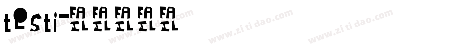 testi字体转换