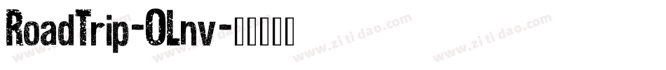RoadTrip-0Lnv字体转换
