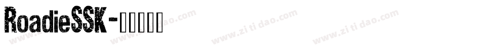 RoadieSSK字体转换