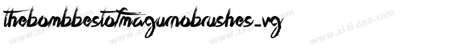 TheBombBestOfMagurnoBrushes-VGmx字体转换