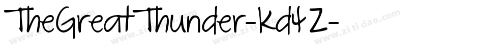 TheGreatThunder-Kd4Z字体转换