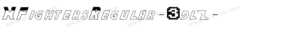 XFightersRegular-3dlz字体转换