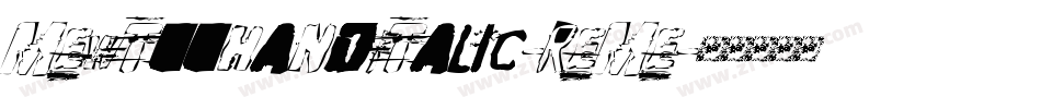 MewtoohandItalic-ReMe字体转换